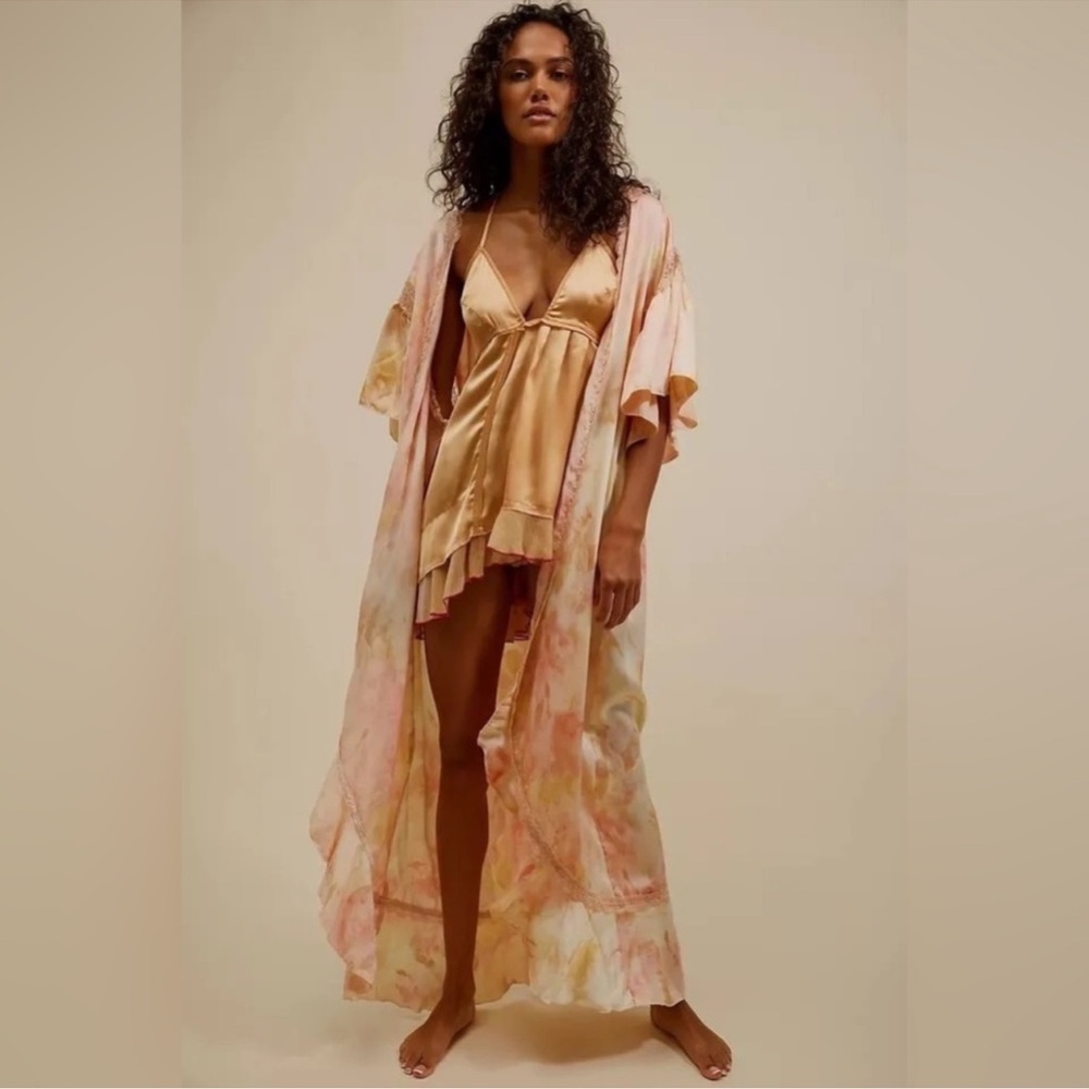 Free People Intimately Moonbeams Washed Robe